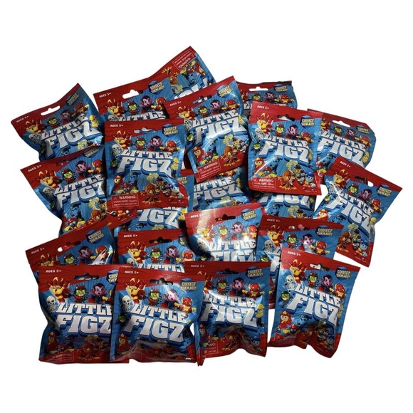 Little Figz Blind Bags Series 1 Heros Monsters City People Figures Lot of 21 NEW - Picture 1 of 5